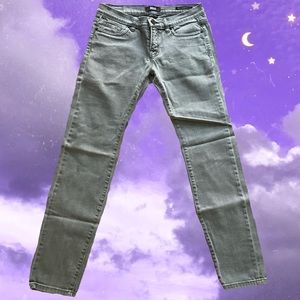 BDG mid rise cigarette ankle gray denim